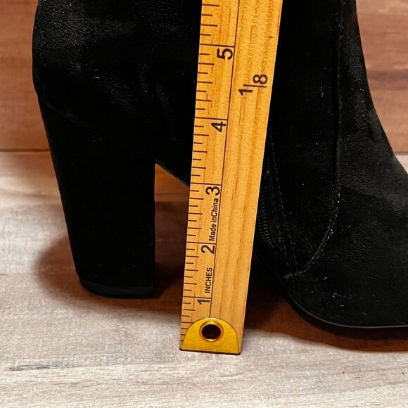 Metaphor Womens Black Suede Camile Knee High Fashion Boots Size 8M Heeled - Picture 14 of 14